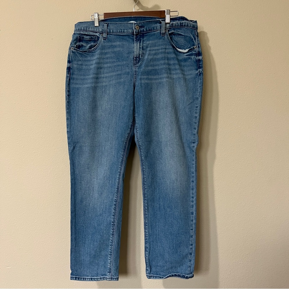 Old Navy Women’s Jeans Blue Size 14 Boyfriend Mid Rise Ankle